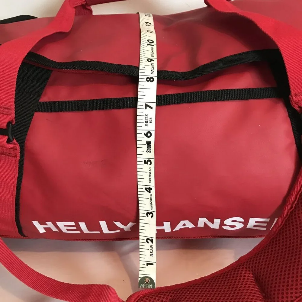 Helly Hansen Red Duffle Bag & Backpack Travel Sports Carry On Luggage 30L